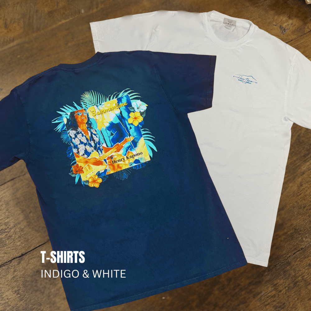 Summertime DOS White T-shirt — Henry Kapono